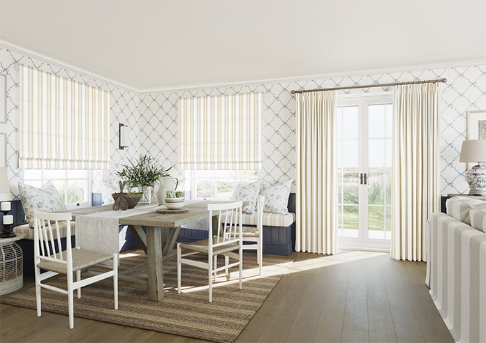Noble Stripe, Rye - Twist&Fit Roman Blind - Image 7